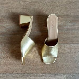 SOLD • KOIO • Gold Sandals, Made in Italy, New with Tags